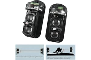 GuDoQi Detector IR de Seguridad de Doble Haz 100m Fotoeléctrico Alarma de Seguridad en el Hogar Detector de Infrarrojos Sensor