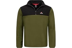 Höhenhorn Skyja - Sudadera polar de microfibra para invierno y otoño con media cremallera para hombre