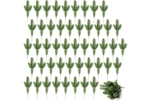 SUREH 50 künstliche Kiefernzweige künstliche Kiefernnadeln für Weihnachten, Urlaub, Heimdekoration