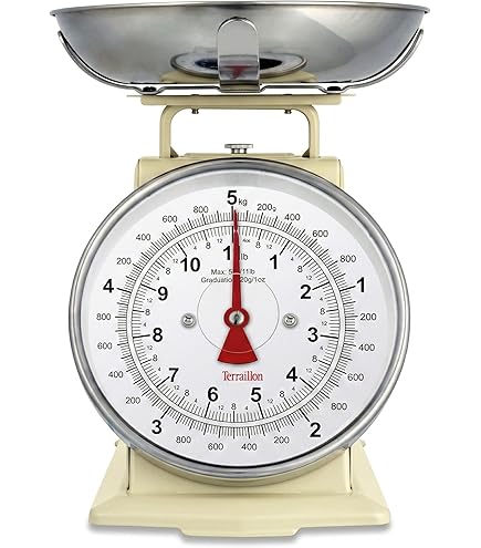 Lacor 61715 Balance écanique avec Plateau Plat 15 Kilos