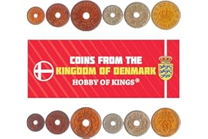 HOBBY OF KINGS Set di 6 monete dalla Danimarca: 1, 2, 5, 10, 25 Ore, 1 Krone. 1924-1940