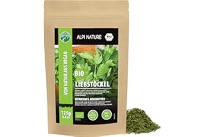Alpi Nature Apio de Monte Orgánico Seco 125g, Levístico Orgánico Frotado, Especia para Cocinar