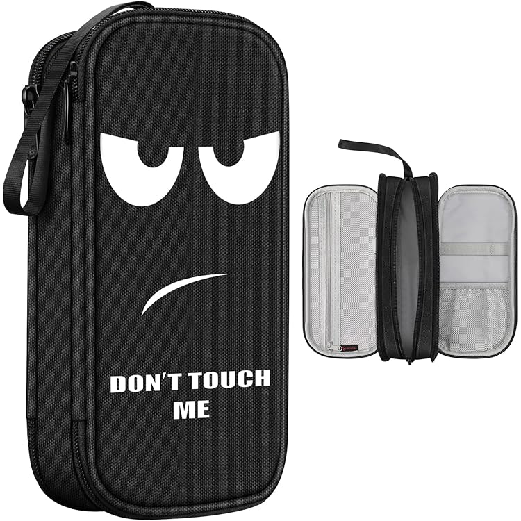 Groot pennenetui, grote opbergetui, marker, etui, eenvoudige schrijfwaren, tas, box, 72 gaten, meerlaagse multifunctionele Oxford-stoffen etui voor potloden (paars