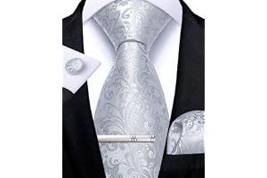 DiBanGu Herr silke slips och slag nål brosch set vävd ficka fyrkantiga manschettknappar Paisley rand solid slips bröllopsfest