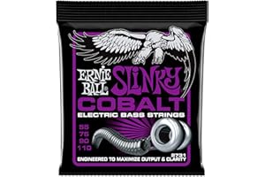 Ernie Ball Power Slinky Cobalt Cordes, pour basse électrique, calibre 55-110