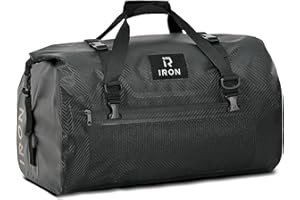 ‎IRON JIA'S IRON JIA'S Motorradtasche Gepäckrolle wasserdichte Hecktasche Satteltasche Reisetasche mit rollversiegelten Schultergurten geeignet für Radfahren Camping Wassersport-50L