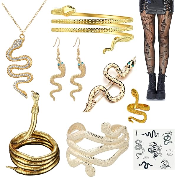 Gorgon Schlange Haarring - Vintage Stirnband Für Halloween & Cosplay Parties