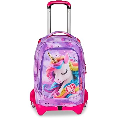 Trolley Per Bambini E Ragazzi SJ GANG STYLE JAM GANG – Multicolore, 36.5x50x26 Cm, 32 Litri, Spallacci Imbottiti, Ruote, Doppio Scomparto - 11