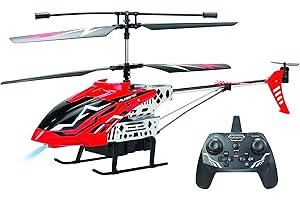 SILVERLIT FLYBOTIC - Sky Knight - Hélicoptère extérieur 43 cm enfant et adulte - Technologie 2.4 Ghz - Effets lumineux - Usage Intérieur/Extérieur - 3 canaux de vol - Gyroscope intégré - Dès 14 ans