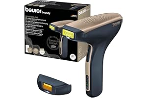 ‎BEURER Beurer IPL Velvet Skin Pro Haarentfernungsgerät mit Akku, dauerhafte Haarentfernung durch IPL-Technologie, für Körper, Gesicht, Bikinizone, mit App, schwarz