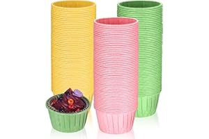MYHONGLE 150 Pirottini per Cupcake e Muffin in Carta - 3 Colori per Festa, Matrimonio, Compleanno, Halloween, Natale
