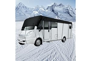 ‎HLJS HLJS Wohnwagen Schutzhülle Wohnmobil Abdeckplane 210D Oxford-Stoff Wohnwagen Abdeckplane 5-8.5m Wohnwagen Plane für Wohnmobile und Wohnwagen (6.5x3m/256 x 118,11")