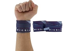 PICSIL - Sports Wrist Straps | Custom Fit Wrist Support for Cross Training & Weightlifting | Vegan Cotton, Secure & Flexible | Gymnastics & Calisthenics Use |