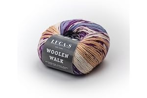 LUCA-S YARNS 2PCs Superwash Sock Wool for Knitting, 4 Ply Sock Yarn from 75% Pure Wool - 25% Polymide, 50g Sock Hand Knitting Yarn