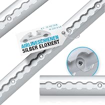 6 Raccords à Visser Pour Rail Aéronautique M8×60mm – Acier Galvanisé – Poignée étoile – Fixation Charge Voiture, Camping-car