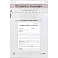 100pk Inmate Property Inventory Bags, 12" x 16" - Premium, Tamper Evident Bags - Fold Over Sealing Enclosure, Transparent 2.5 Mil Coextruded Polyethylene - SECUR-PAK