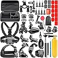 NEEWER 49 in 1 Action Camera Accessory Kit Compatible with GoPro 13 12 11 10 9 8 Apeman DJI OSMO Action SJ6000 DBPOWER AKASO VicTsing Rollei Lightdow Camper