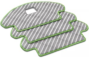 e-Bulk Lingettes Serpillière Microfibre Nettoyage Humide Compatible avec Les Robots Aspirateur Roomba Combo Lot De 3 Unité