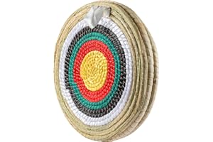 JF HOME BLISS Archery Target Hand-Made Straw Round Target Shooting Bow for Recurve Bow Compound Bow or Longbow 20 inches Diameter