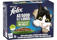 Felix Purina as Good as It Looks with Beef and Carrot in Jelly, 85g (Pack of 12)