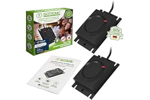 ‎ISOTRONIC ISOTRONIC Marderscheuche Marderfix 12V Batterie | Marderabwehr Marder-Frei Mäuseschreck | Auto KFZ Marderfrei Marderschutz mit Ultraschall Akustik, 2 Stück