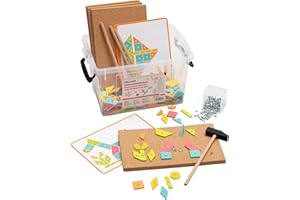 Betzold - Hammerspiel Buntes Nagelspiel mit Vorlagebögen Kinder-Spielzeug