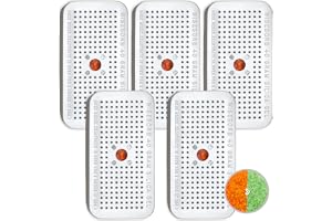 Wisesorb 40 Gram Pack of 5 Silica Gel Canister, Gun Safe Dehumidifiers (Orange to Green), Reusable Desiccant Moisture Absorbe