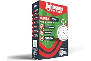 Johnsons Lawn Seed Quick Lawn with Accelerator Lawn Seed, (1.275KG), Green,Red