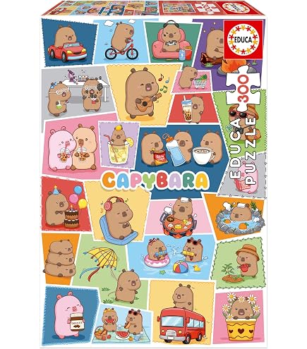 Educa Puzzle De 500 Piezas Pueblo De Capibaras Medidas 48x34 Cm 11 Años