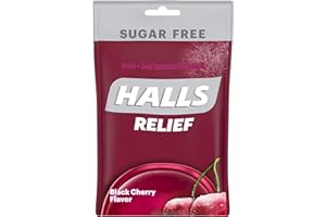 Halls Sugar Free Black Cherry Flavor of Tripla Azione lenitiva, 25 ct