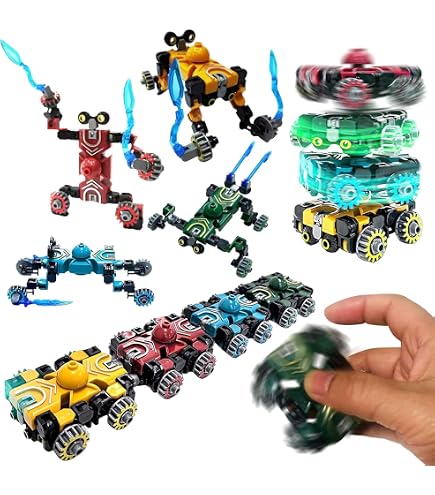 SPHERETRON 4 Stück Robot Fidget Spinner Spielzeug  Produktbild-Vorschau 7