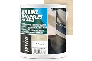 JOVIRA PINTURAS BARNIZ MUEBLES MATE al Agua, para el cuidado y decoración de muebles de madera. (2,3 Litros, Mate)