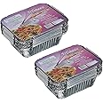 Freshee 250ml 20pcs Aluminium Foil Containers for Food Packing, Ovensafe Baking Containers, Food parcel boxes
