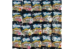 CAPTAIN PLAY Bonbons Halloween Trolli, 20 Mini Sachets Vers Acides Bonbons Gélifiés, 400g Promo Pack Assortiment