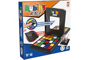 RUBIK'S Rubik’s Race Classic Fast-Paced Strategy Sequence Board Game, Ultimate Face to Face Two-Player Game
