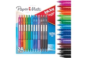 Paper Mate InkJoy 300RT Retractable Ballpoint Pens | Medium Point (1.0 mm) | Assorted Colours | 24 Count