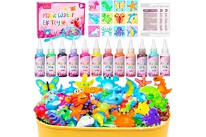 Eleanore's Diary Aqua Fairy Water Gel Kit, Magic Water Elf Toys for Kids, Creative Squishy Maker Toy, Rainy Days DIY Art & Crafts for Boys Girls, Summer Holiday Family Party Favors Birthday Gifts