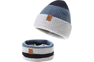 AHAHA Berretta Neonati Morbido Cappello e Sciarpa Bambino Caldo Berretto Bambino Invernale Buona Elasticità Cappello Bimbo