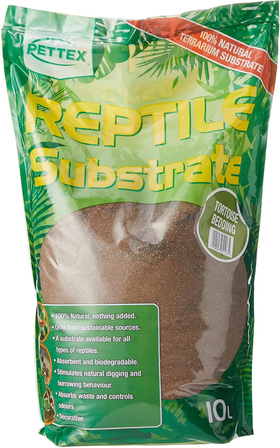 Pettex Reptile Substrate Tortoise Soil Bedding, 10 L