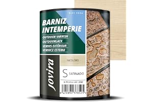 JOVIRA PINTURAS 750 ml | Vattentålig lack för skötsel och dekoration av trä utomhus (750 ml, satin) H-28