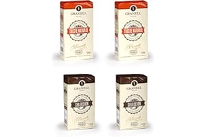 Granell Cafes-1940 Granell - Pack Degustacion Daily Blends | Cafe Molido 100% - 2 Paquetes Café Natural Y 2 Paquetes Café Selección - Paquetes X 250 Gramos 4 unidades 1000 g