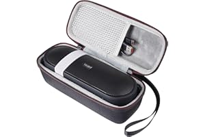 AONKE Bolsa de viaje dura, funda para altavoz Bluetooth portátil Tribit XSound Plus 2, blanco