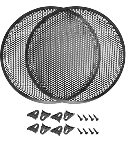 X AUTOHAUX 2pcs Grill Cover 10.75" Mesh Protector Car Speaker Subwoofer