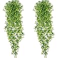Artificial Hanging Plants Fake Ivy Leaves Decoration For Indoor Outdoor, Greenery Home Decor Faux Vine For Living Room & Garden/Bedroom/Farmhouse On