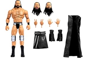 Mattel WWE Ultimate Edition - Juego de figuras de acción y accesorios, Drew McIntyre coleccionable de 6 pulgadas, cabezas y manos intercambiables, 30 puntos de articulación