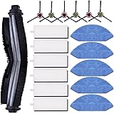 18 Pack Accessori Kit Per Ecovacs Deebot OZMO U2 DGN22 U2 Pro Robot Aspirapolvere, 1 Spazzola Principale, 6 Spazzola Laterale