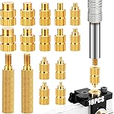 SWTYExt 2 Sets Lötspitzen Einschmelzhilfe Einschmelzgewinde für Gewindeeinsatz M2 M2.5 M3 M4 M5 M6 M8 3D Druck Zubehör Lötkol