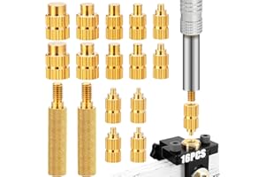 SWTYExt Zestaw końcówek lutowniczych M2 M2.5 M3 M4 M5 M6 M8 końcówki gwintowane końcówki lutownicze kompatybilne z 900M T18 Weller ST Series Press Tool do plastikowych narzędzi do drukarki 3D