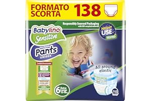Babylino Sensitive Pants Extra Large 138 Couches Taille 6 (15 + kg)