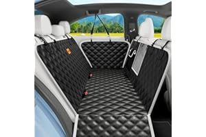 Pecute Funda para Coche de Perros Plegable en el Respaldo - Impermeable Total - Se Guarda en el Asiento Sin Ocupar Espacio - Acolchada y Cómoda para Mascotas, Protector de Asientos de General Motors